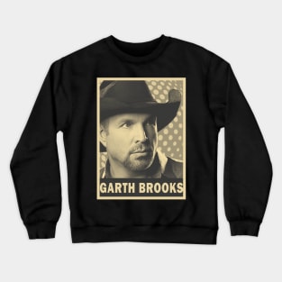 brown cream Garth Brooks Crewneck Sweatshirt